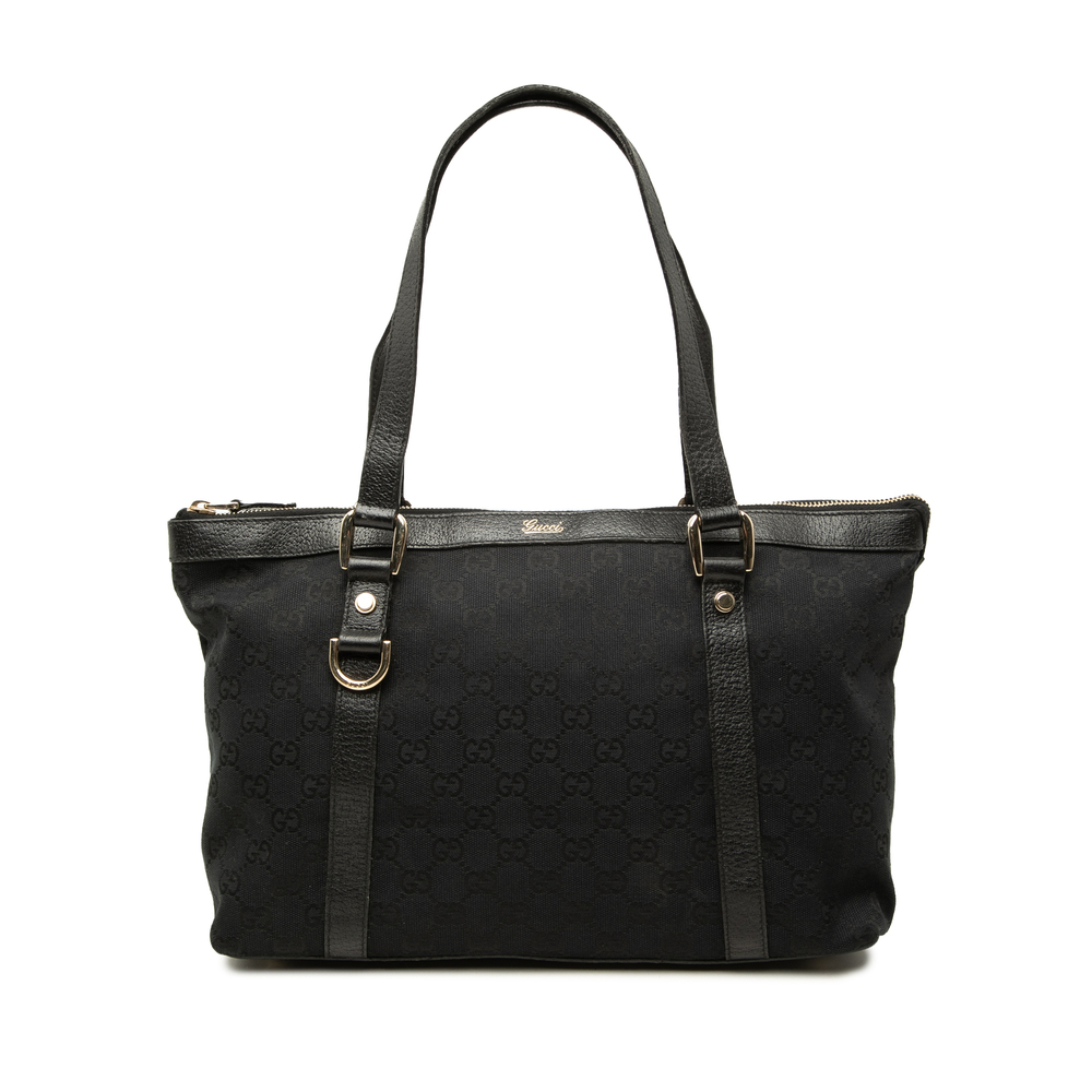 Pre-Loved Gucci GG Canvas Abbey D Ring Tote